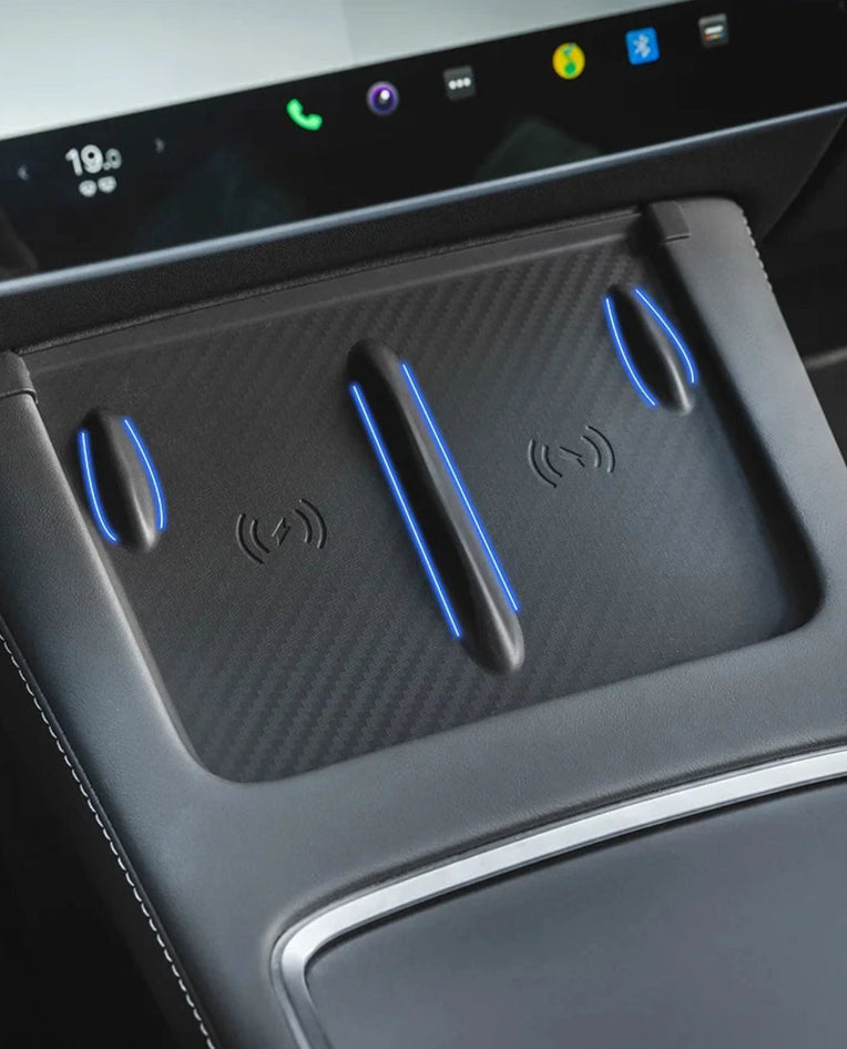 Non-Slip Wireless Charging Pad for Tesla Model 3 (2017-2023) & Model Y (2020-2024)