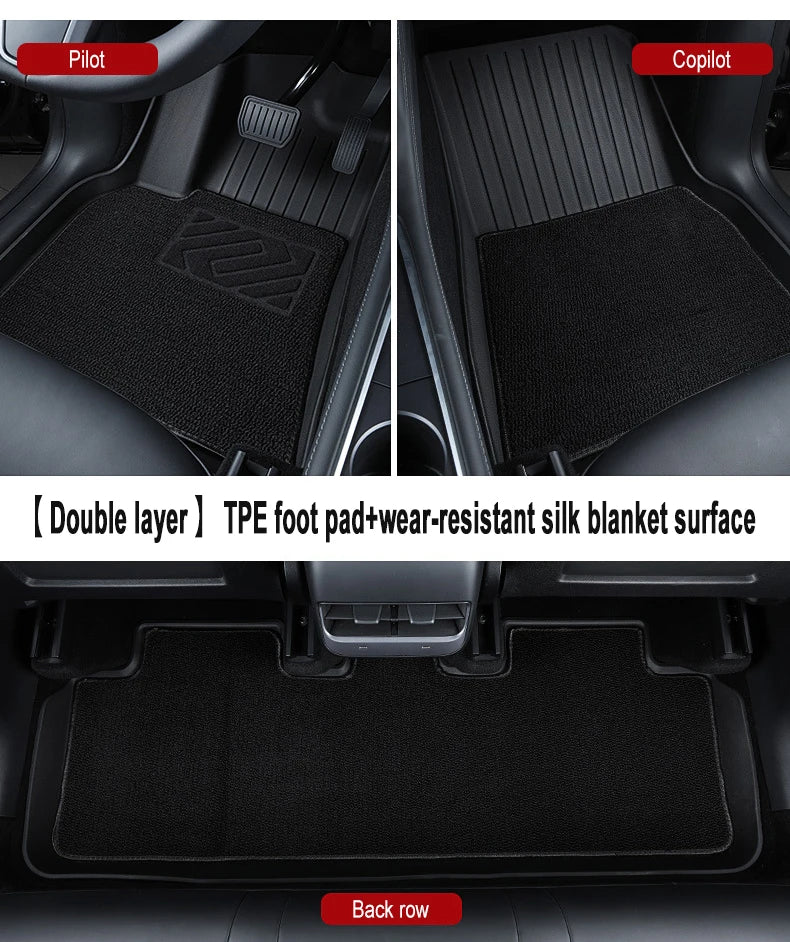 TPE All-Season Floor Mats for Tesla Model 3 2019-2022