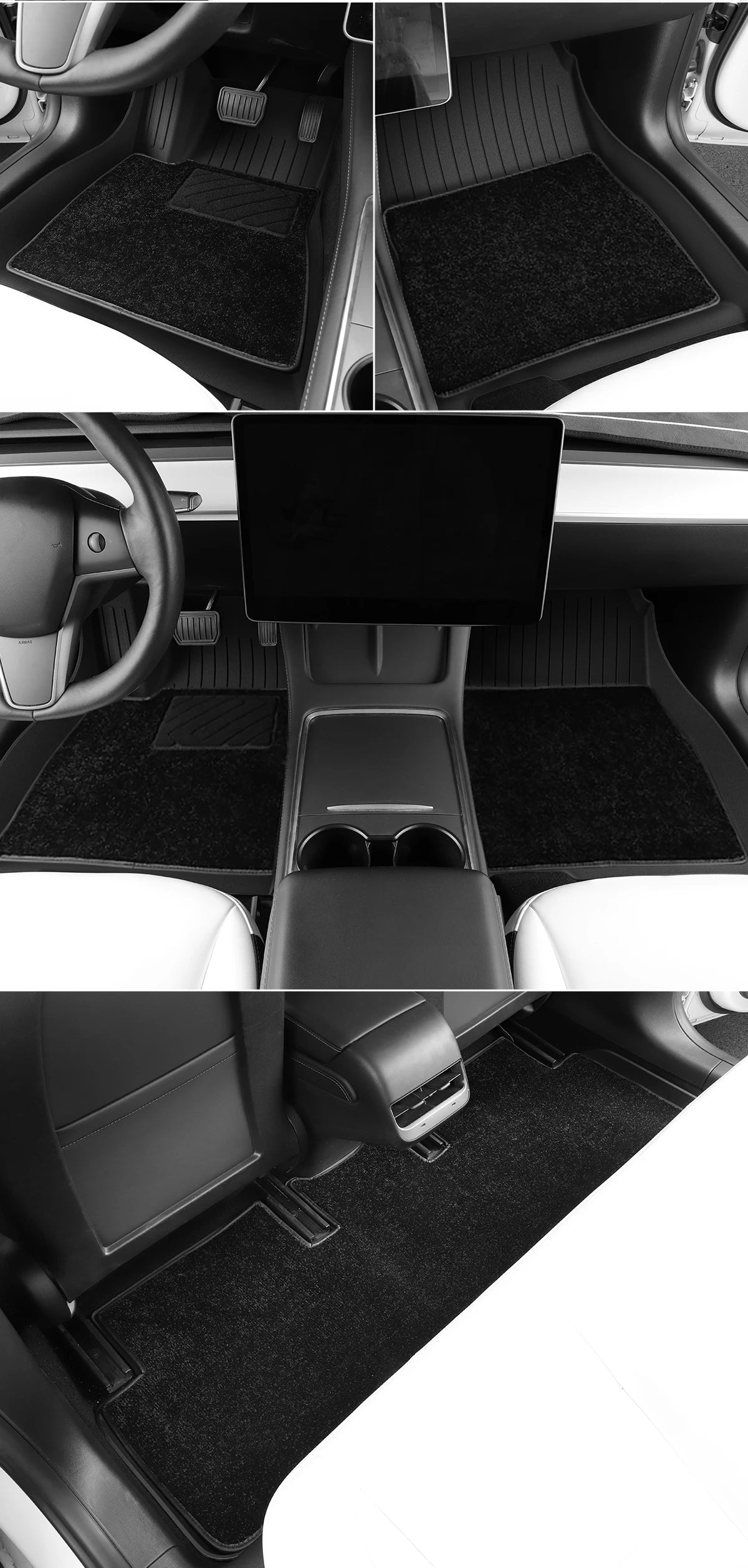 TPE All-Season Floor Mats for Tesla Model 3 2021-2023