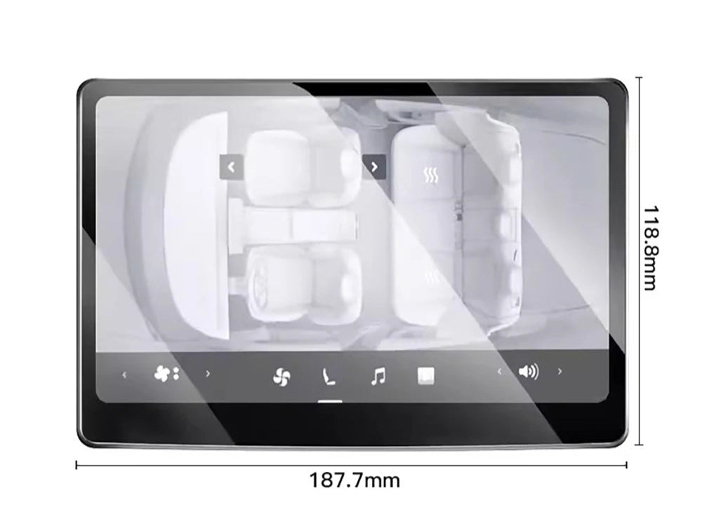 Center & Rear Screen Tempered Glass Protector for Tesla Model 3 Highland & Model Y Juniper