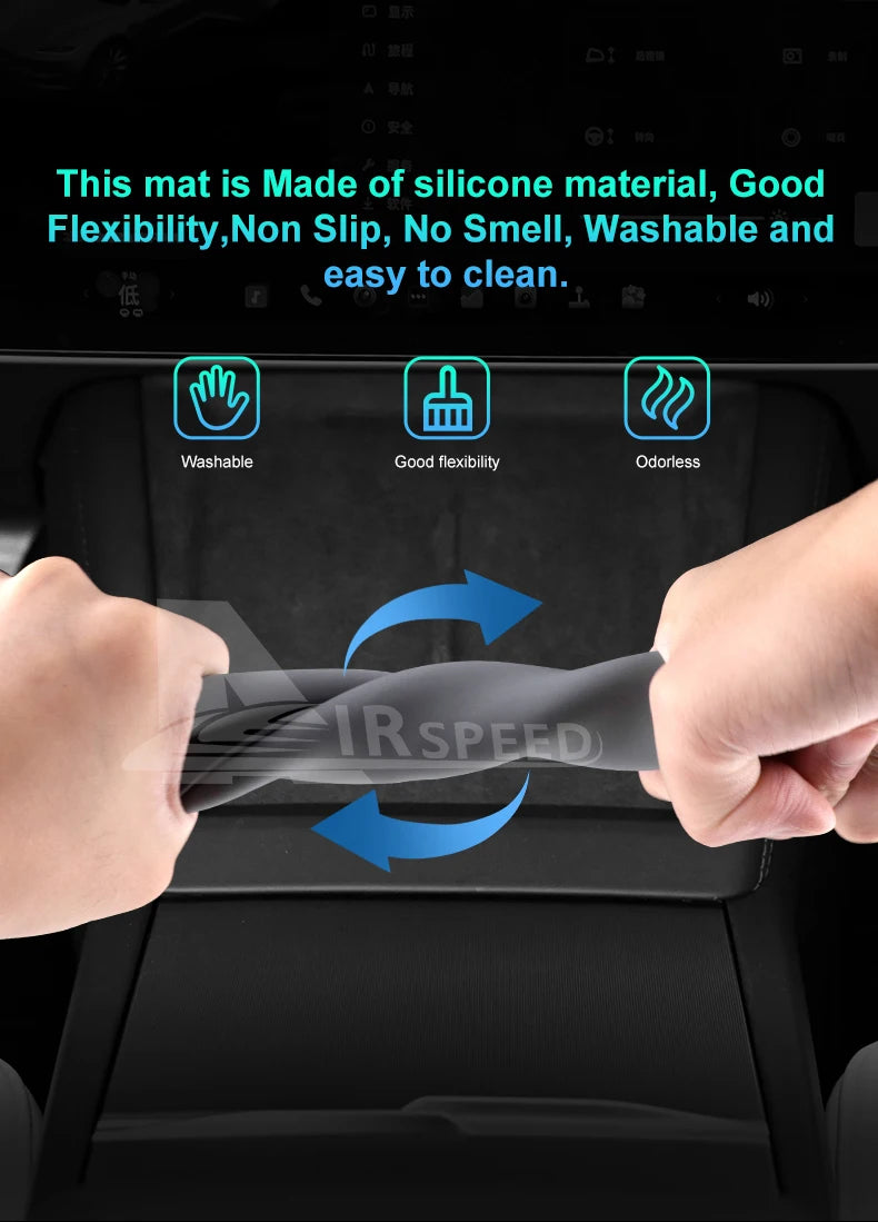 Non-Slip Wireless Charging Pad for Tesla Model 3 (2017-2023) & Model Y (2020-2024)