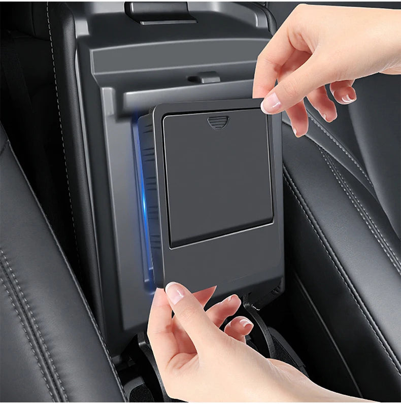 Magnetic Hidden Armrest Storage Box for Tesla Model 3 (2017-2023) & Model Y (2020-2024)