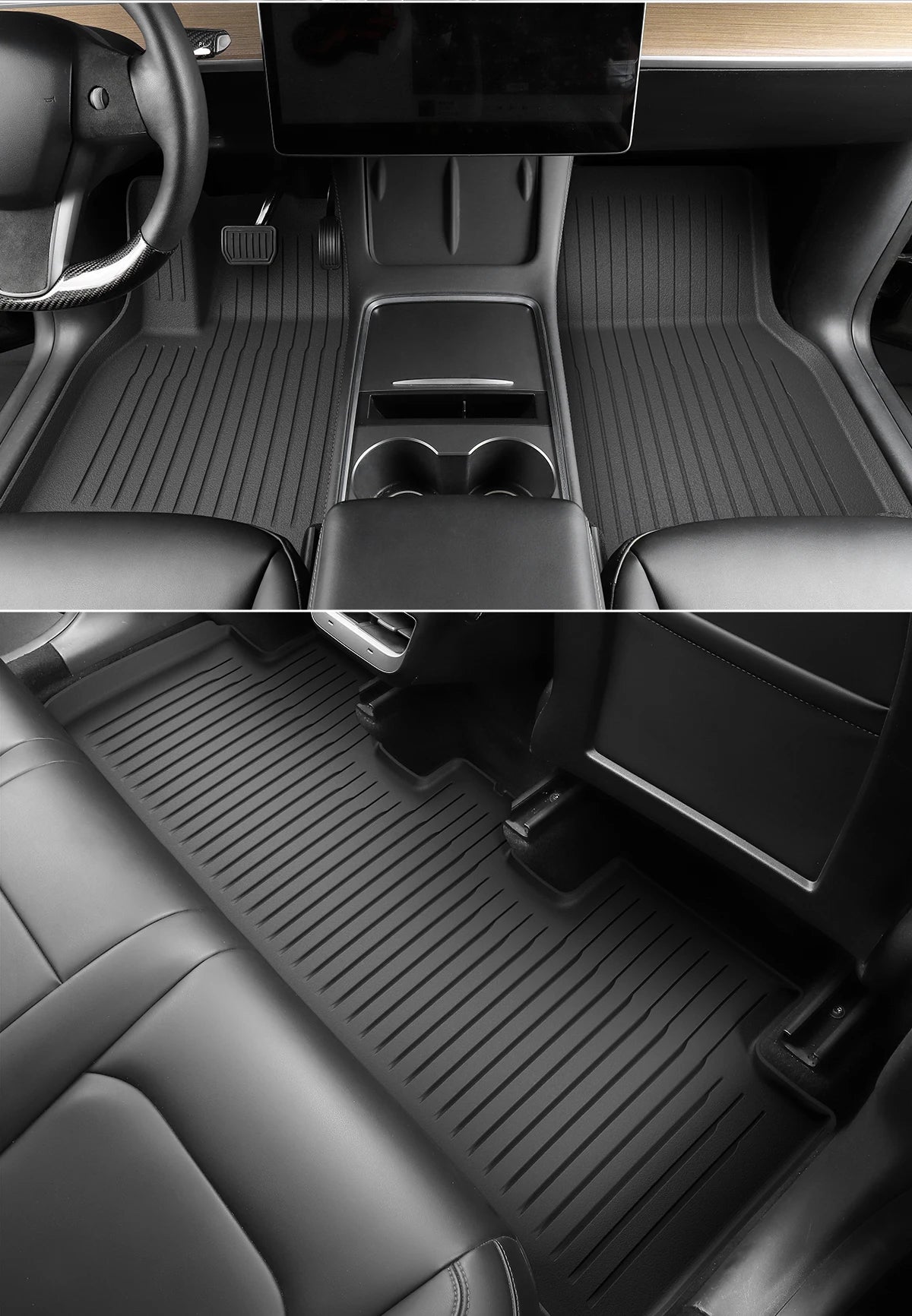 TPE All-Season Floor Mats for Tesla Model 3 2021-2023