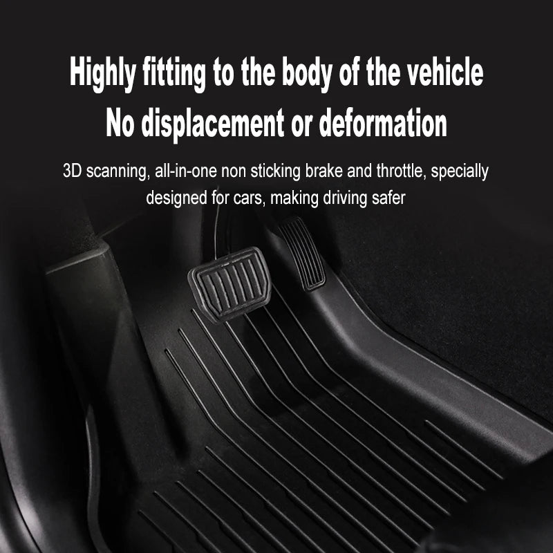 TPE All-Season Floor Mats for Tesla Model Y 2020-2024