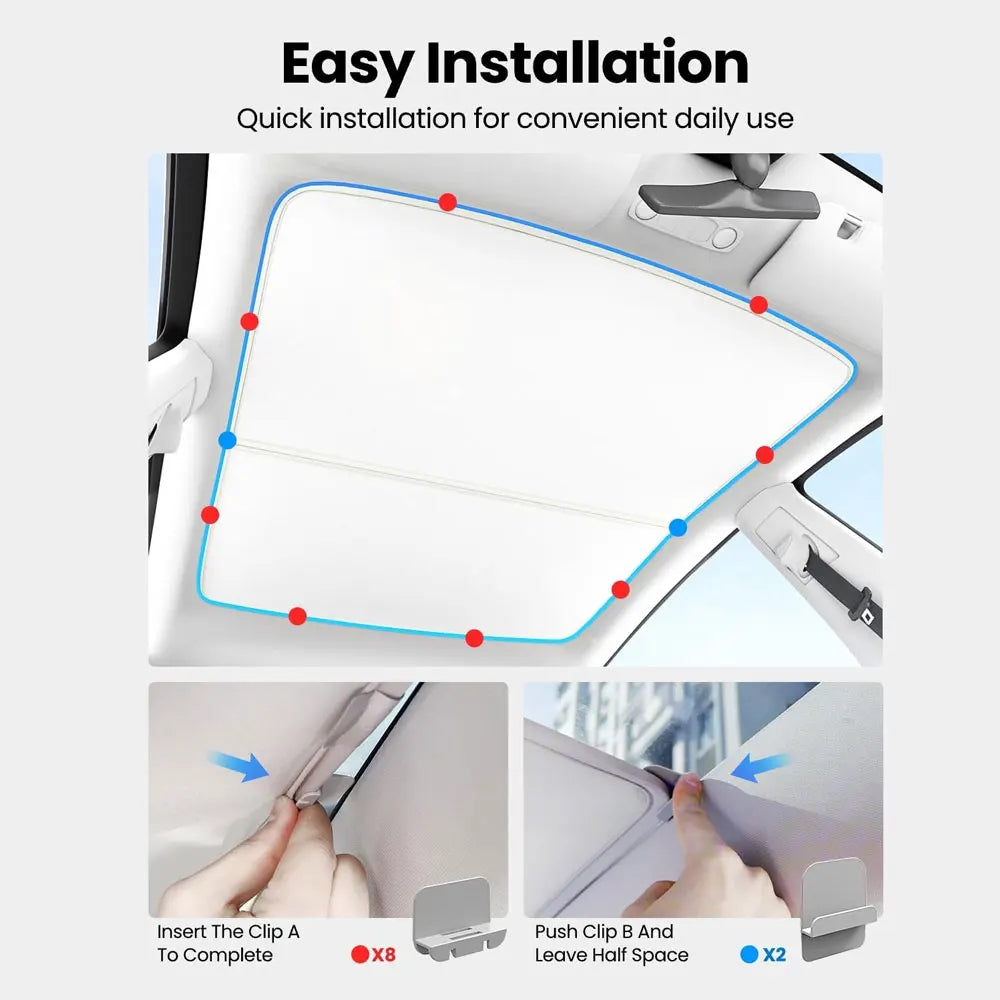 Sunroof Shade for Tesla Model 3 2017-2023