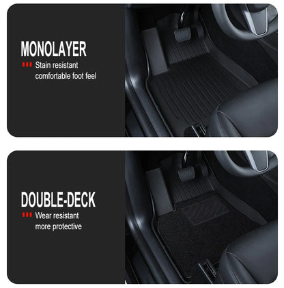 TPE All-Season Floor Mats for Tesla Model 3 2019-2022