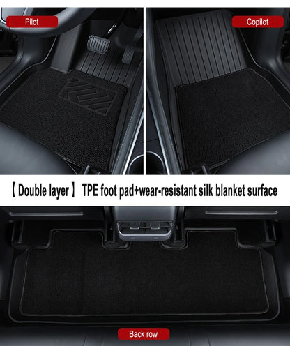 TPE All-Season Floor Mats for Tesla Model 3 2019-2022