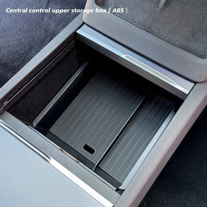 Central control upper storage box with ABS material